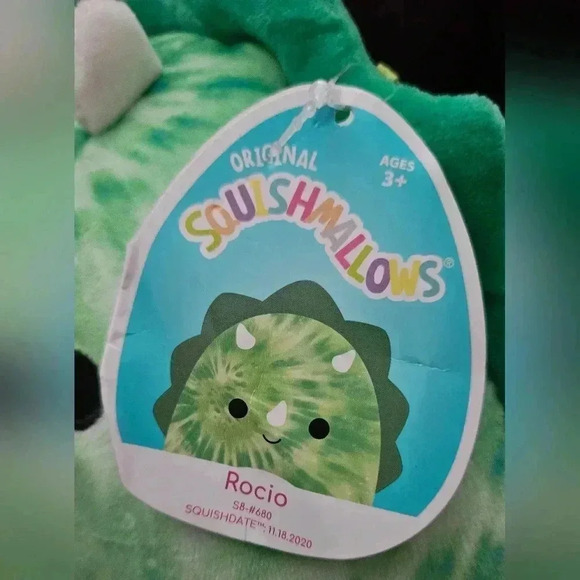 Rocio the Triceratops Squishmallows  8" Stuffed Plush/Animal Nwt - Picture 4 of 4